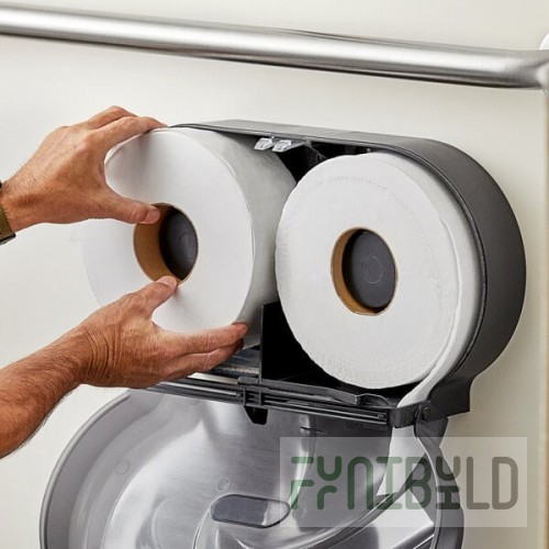 Lavex 2-Ply 1000' Universal Jumbo Toilet Paper Roll with 8 1/2