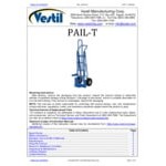 Vestil 500 lb. Steel Pail Hand Truck PAIL-T