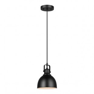 Canarm Polo Matte Black Farmhouse Pendant Light - 120V, 60W