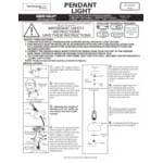 Canarm Polo Matte Black Farmhouse Pendant Light - 120V, 60W