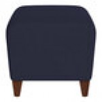 Lesro Ravenna Open House Navy Fabric Bench with Walnut Wood Legs Lesro Ravenna Open House Navy Fabric Bench with Walnut Wood Legs