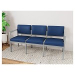 Lesro Lenox Steel Patriot Plus Imperial Blue Vinyl 3-Seat Sofa Lesro Lenox Steel Patriot Plus Imperial Blue Vinyl 3-Seat Sofa