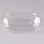 Sabert 94080B50 Bowl2 80 oz. Black Square Catering Bowl - 50/Case