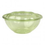 Eco-Products EP-SB24 24 oz. Clear Compostable Plastic Salad Bowl with Lid - 150/Case