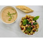 Eco-Products EP-SB24 24 oz. Clear Compostable Plastic Salad Bowl with Lid - 150/Case