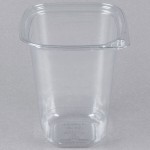 Placon 32 oz. Square Recycled PET Deli Container - 50/Pack Placon 32 oz. Square Recycled PET Deli Container - 50/Pack