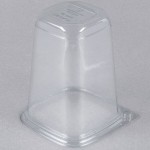 Placon 32 oz. Square Recycled PET Deli Container - 50/Pack Placon 32 oz. Square Recycled PET Deli Container - 50/Pack