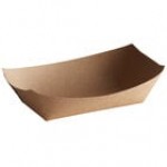 #100 1 lb. Solid Red Paper Food Tray - 250/Pack