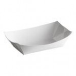#100 1 lb. Solid Red Paper Food Tray - 250/Pack