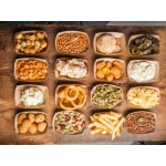 #100 1 lb. Solid Red Paper Food Tray - 250/Pack