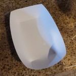 #100 1 lb. Solid Red Paper Food Tray - 250/Pack