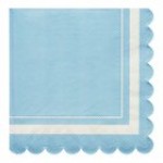 Sophistiplate Blush Scalloped Edge Paper Cocktail Napkin - 240/Case