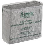 Hoffmaster Linen-Like Natural Onyx 1/6 Fold Guest Towel - 12 Hoffmaster Linen-Like Natural Onyx 1/6 Fold Guest Towel - 12