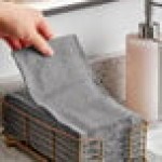 Hoffmaster Linen-Like Natural Onyx 1/6 Fold Guest Towel - 12 Hoffmaster Linen-Like Natural Onyx 1/6 Fold Guest Towel - 12
