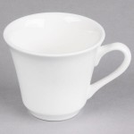 Libbey Slenda 8 oz. Royal Rideau White Porcelain Tall Tea Cup - Sample Libbey Slenda 8 oz. Royal Rideau White Porcelain Tall Tea Cup - Sample