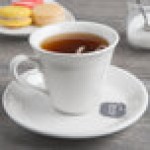 Libbey Slenda 8 oz. Royal Rideau White Porcelain Tall Tea Cup - Sample Libbey Slenda 8 oz. Royal Rideau White Porcelain Tall Tea Cup - Sample