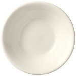 Libbey Porcelana Cream 3.8 oz. Cream White Rolled Edge Porcelain Fruit Bowl - Sample