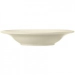 Libbey Porcelana Cream 3.8 oz. Cream White Rolled Edge Porcelain Fruit Bowl - Sample