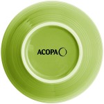 Acopa Capri 19 oz. Bamboo Green Stoneware Bistro Bowl - Sample