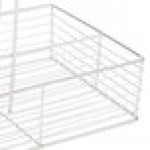 Clipper Mill by G.E.T. WB-900 2-Compartment Stainless Steel Rectangular Wire Caddy with Card Holder - 10
