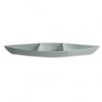 G.E.T. Enterprises BT319-MOD-WG Bugambilia 6.9 Qt. Smooth MOD Finish Willow Green Resin-Coated Aluminum Deep Boat with Dividers