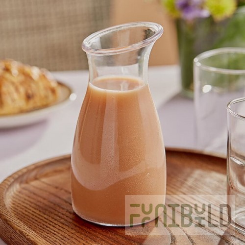 Carlisle 8.5 oz. Clear Polycarbonate Carafe 7090007 - 12/Case