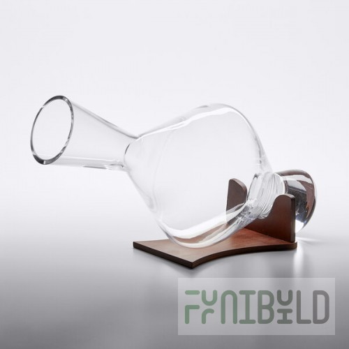 Stolzle from Global Tableware Collective 26.25 oz. Decanter with Wooden Platform