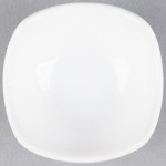 American Metalcraft SQSC20 Squound 2 oz. White Ceramic Sauce Cup - 12/Case