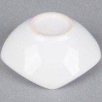 American Metalcraft SQSC20 Squound 2 oz. White Ceramic Sauce Cup - 12/Case