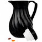 Vollrath 52140 SwirlServe Tilt & Pour 42 oz. Black Beverage Server Vollrath 52140 SwirlServe Tilt & Pour 42 oz. Black Beverage Server