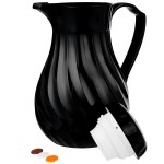 Vollrath 52140 SwirlServe Tilt & Pour 42 oz. Black Beverage Server Vollrath 52140 SwirlServe Tilt & Pour 42 oz. Black Beverage Server