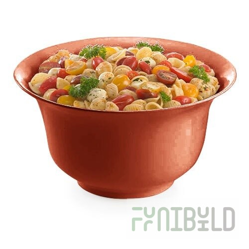 TableCraft CW3130CP 3.25 Qt. Copper Cast Aluminum Tulip Salad Bowl