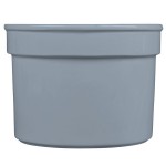TableCraft CW1312GY 5 Qt. Gray Cast Aluminum Half Soup Bowl