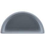 TableCraft CW1312GY 5 Qt. Gray Cast Aluminum Half Soup Bowl