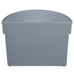 TableCraft CW1312GY 5 Qt. Gray Cast Aluminum Half Soup Bowl