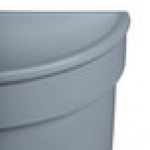 TableCraft CW1312GY 5 Qt. Gray Cast Aluminum Half Soup Bowl