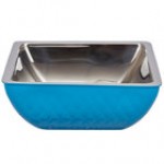 Bon Chef Diamond Collection Cold Wave 3 Qt. Yellow Triple Wall Square Bowl Bon Chef Diamond Collection Cold Wave 3 Qt. Yellow Triple Wall Square Bowl