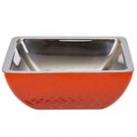 Bon Chef Diamond Collection Cold Wave 3 Qt. Yellow Triple Wall Square Bowl Bon Chef Diamond Collection Cold Wave 3 Qt. Yellow Triple Wall Square Bowl