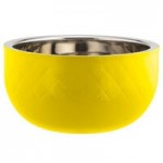 Bon Chef Diamond Collection Cold Wave 3 Qt. Yellow Triple Wall Square Bowl Bon Chef Diamond Collection Cold Wave 3 Qt. Yellow Triple Wall Square Bowl