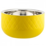 Bon Chef Diamond Collection Cold Wave 3 Qt. Yellow Triple Wall Square Bowl Bon Chef Diamond Collection Cold Wave 3 Qt. Yellow Triple Wall Square Bowl