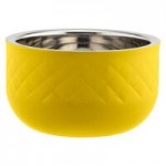 Bon Chef Diamond Collection Cold Wave 3 Qt. Yellow Triple Wall Square Bowl Bon Chef Diamond Collection Cold Wave 3 Qt. Yellow Triple Wall Square Bowl