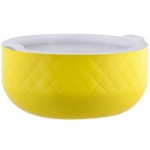 Bon Chef Diamond Collection Cold Wave 3 Qt. Yellow Triple Wall Square Bowl Bon Chef Diamond Collection Cold Wave 3 Qt. Yellow Triple Wall Square Bowl