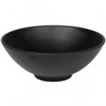 Elite Global Solutions Hermosa 67 oz. Black Marble Embossed Melamine Bowl B382950-BBM - 6/Case