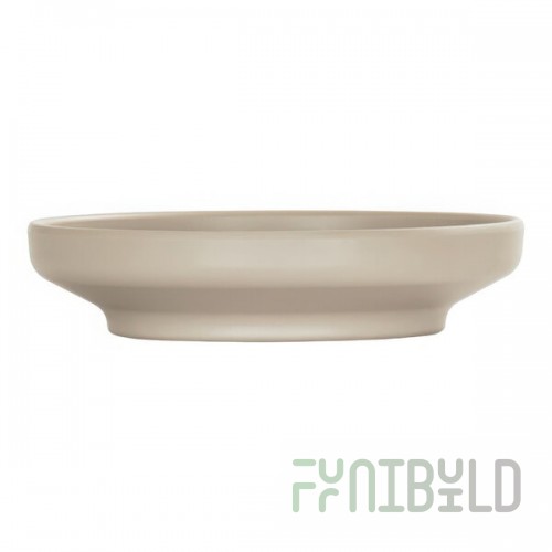 Cal-Mil Nova 19 oz. Taupe Round Coupe Melamine Bowl / Plate - 6/Case