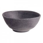 Acopa Cavern 0.75 oz. Dark Gray Round Melamine Ramekin - 24/Case