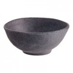 Acopa Cavern 0.75 oz. Dark Gray Round Melamine Ramekin - 24/Case