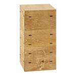 Cal-Mil 1435-1248-99 Madera Rustic Pine Rectangular Riser Shelf - 48