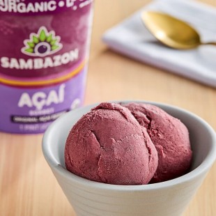 Sambazon Organic Acai Sorbet 16 fl. oz. - 8/Case Sambazon Organic Acai Sorbet 16 fl. oz. - 8/Case