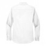 Port Authority L608 Women's Customizable White / Light Stone Long Sleeve Wrinkle-Resistant Easy-Care Dress Shirt - L