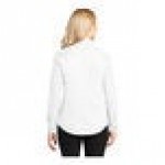 Port Authority L608 Women's Customizable White / Light Stone Long Sleeve Wrinkle-Resistant Easy-Care Dress Shirt - L
